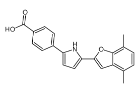 4-[5-(4,7-dimethyl-1-benzofuran-2-yl)-1H-pyrrol-2-yl]benzoic acid picture