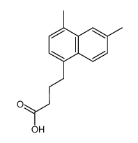 4-(4,6-Dimethyl-naphthyl-1)-buttersaeure Structure