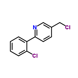 5-(Chloromethyl)-2-(2-chlorophenyl)pyridine Structure