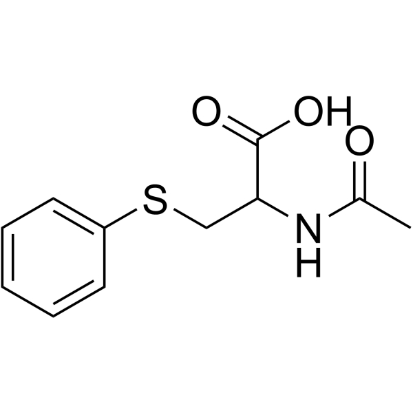 Cysteine,N-acetyl-S-phenyl- Structure