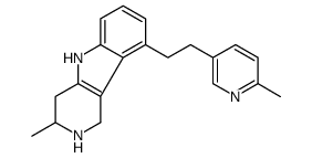 2,3,4,5-Tetrahydro-2-methyl-5-[2-(6-methyl-3-pyridyl)ethyl]-1H-pyrido[4,3-b]indole structure