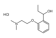 2-[2-(1-hydroxypropyl)phenoxy]ethyl-dimethylazanium,chloride Structure