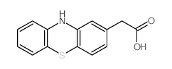 2-(10H-phenothiazin-2-yl)acetic acid structure