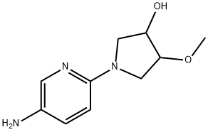 1-(5-Aminopyridin-2-yl)-4-methoxypyrrolidin-3-ol Structure