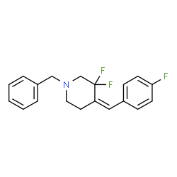 1-benzyl-3,3-difluoro-4-(4-fluorobenzylidene)piperidine structure