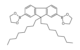 2-[7-(1,3,2-dioxaborolan-2-yl)-9,9-dioctylfluoren-2-yl]-1,3,2-dioxaborolane Structure