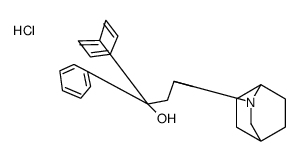 3-(3-azoniabicyclo[2.2.2]octan-3-yl)-1,1-diphenylbutan-1-ol,chloride Structure