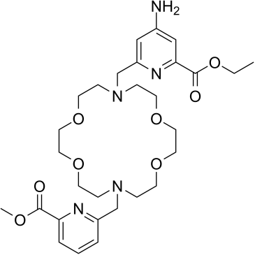 Macropa-NH2 diester结构式