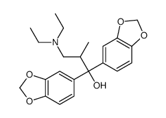 1,1-Bis(1,3-benzodioxol-5-yl)-3-(diethylamino)-2-methyl-1-propanol结构式