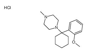 1-[1-(2-methoxyphenyl)cyclohexyl]-4-methylpiperazine,hydrochloride Structure