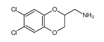 (6,7-DICHLORO-2,3-DIHYDROBENZO[B][1,4]DIOXIN-2-YL)METHANAMINE structure