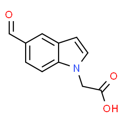 2-(5-formyl-1H-indol-1-yl)acetic acid Structure