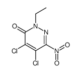 4,5-dichloro-2-ethyl-6-nitropyridazin-3-one结构式