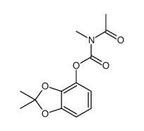 (2,2-dimethyl-1,3-benzodioxol-4-yl) N-acetyl-N-methylcarbamate Structure