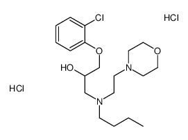 1-[butyl(2-morpholin-4-ylethyl)amino]-3-(2-chlorophenoxy)propan-2-ol,dihydrochloride Structure