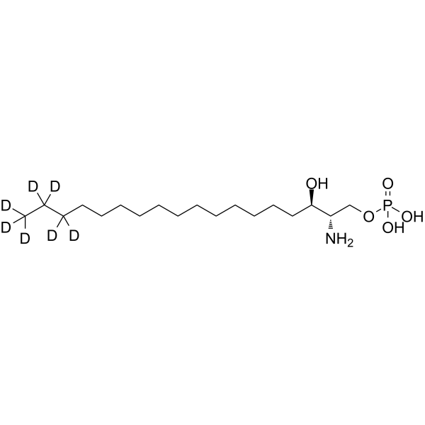 Sphinganine 1-phosphate-d7 Structure