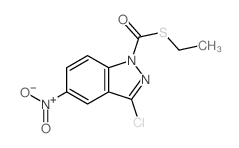 1H-Indazole-1-carbothioicacid, 3-chloro-5-nitro-, S-ethyl ester结构式