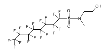 N-(2-hydroxyethyl)-N-methyl-perfluorooctane-1-sulfonamide结构式