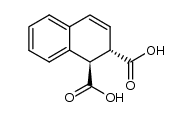 1,2-Dihydronaphthalene-trans-1,2-dicarboxylic acid Structure
