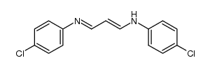 3-(4-chloro-anilino)-acrylaldehyde-(4-chloro-phenylimine) Structure