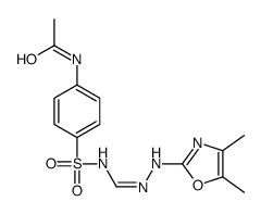 N-[4-[[[[(4,5-dimethyloxazol-2-yl)amino]iminomethyl]amino]sulphonyl]phenyl]acetamide structure