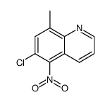 6-chloro-8-methyl-5-nitroquinoline结构式