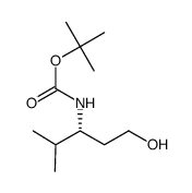 Carbamic acid, [(1R)-1-(2-hydroxyethyl)-2-methylpropyl]-, 1,1-dimethylethyl结构式