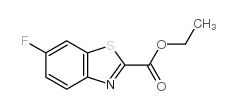 2-Benzothiazolecarboxylicacid,6-fluoro-,ethylester(9CI) Structure