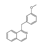 1-(3-Methoxybenzyl)-isochinolin Structure