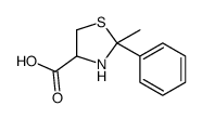 2-METHYL-2-PHENYL-4-THIAZOLIDINE CARBOXYLIC ACID structure