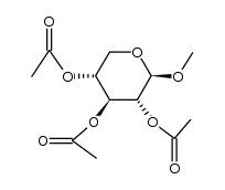 methyl 2,3,4-tri-O-acetyl-β-D-xylopyranoside Structure
