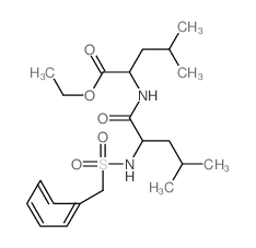 Leucine,N-[N-(benzylsulfonyl)-L-leucyl]-, ethyl ester, L- (8CI) picture