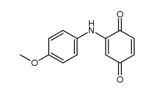 2-(4-methoxyphenylamino)cyclohexa-2,5-diene-1,4-dione结构式