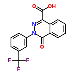3-(4-Carboxy-1-oxophthalazin-2(1H)-yl)benzotrifluoride structure