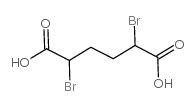 Hexanedioic acid,2,5-dibromo- Structure