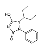 1-pentan-3-yl-2-phenyl-1,2,4-triazolidine-3,5-dione Structure