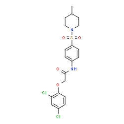 2-(2,4-dichlorophenoxy)-N-{4-[(4-methylpiperidin-1-yl)sulfonyl]phenyl}acetamide Structure