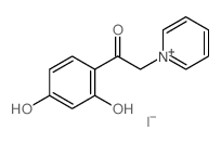 1-(2,4-dihydroxyphenyl)-2-pyridin-1-yl-ethanone结构式