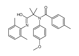 Benzamide, N-[2-[(2,6-dimethylphenyl)amino]-1,1-dimethyl-2-oxoethyl]-N-(4-methoxyphenyl)-4-methyl- (9CI) Structure