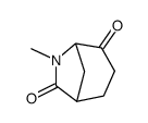 6-Azabicyclo[3.2.1]octane-4,7-dione,6-methyl-(9CI)结构式