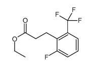 3-(2-FLUORO-6-TRIFLUOROMETHYL-PHENYL)-PROPIONIC ACID ETHYL ESTER结构式