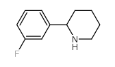 2-(3-fluorophenyl)piperidine Structure