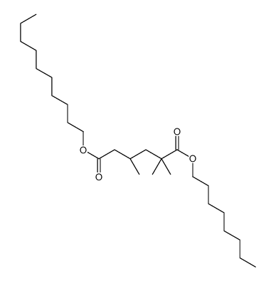 2,2,4-Trimethylhexanedioic acid 6-decyl 1-octyl ester Structure