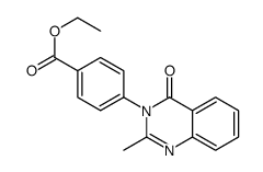 4-(2-甲基-4-氧代喹唑啉-3(4H)-基)苯甲酸乙酯结构式
