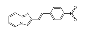 2-(4-nitro-styryl)-imidazo[1,2-a]pyridine结构式