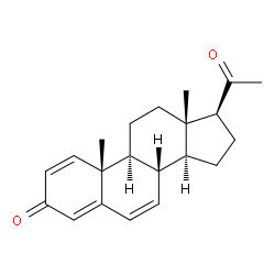 Pregna-1,4,6-triene-3,20-dione结构式