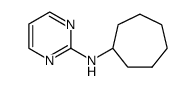 N-cycloheptylpyrimidin-2-amine结构式