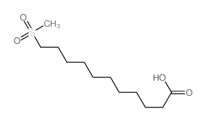 11-methylsulfonylundecanoic acid structure