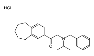 benzyl-[2-oxo-2-(6,7,8,9-tetrahydro-5H-benzo[7]annulen-3-yl)ethyl]-propan-2-ylazanium,chloride Structure