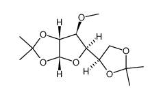 1,2:5,6-di-O-isopropylidene-3-O-methyl-α-D-glucofuranoside结构式